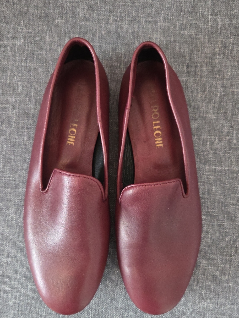 Mauro Leone Italian Leather Flats, Size 37